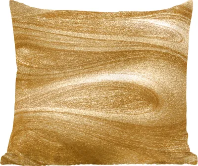 Produktbild von MuchoWow® Zierkissen Sofakissen Wohnzimmer Dekokissen 50x50 cm Gold - Glitzer - Abstrakt - Luxus - Komfort - Sofakissen