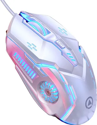 Produktbild von Gaming-Maus, mechanische Maus, kabelgebundene Maus, 6-Tasten Gaming-Maus, Audio