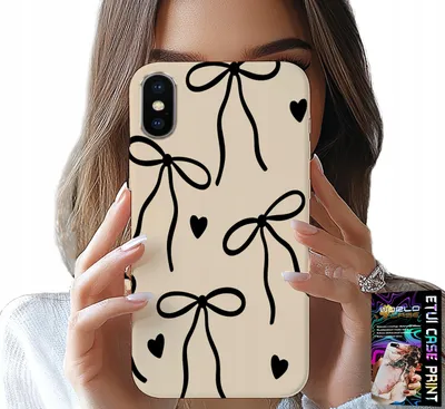 Obrázek produktu pro Pouzdro Pro Iphone X / Xs - Béžová Mašlička Se Stuhou Fashion Designs