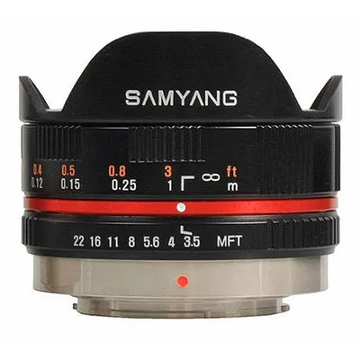 Produktbild von Samyang 7.5mm f/3.5 UMC Fisheye, Weitwinkel-Fischaugenobjektiv, 9/7, Micro Four Thirds (MFT)