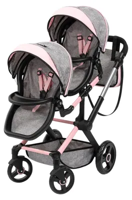 Image de Xeo Duo : Poussette pour poupons jumeaux - 46 cm