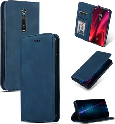 Produktbild von Mobigear Retro Slim  Xiaomi Mi 9T Pro Hülle Klapphülle - Blau