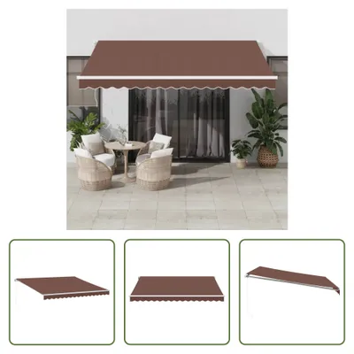 Obrázek produktu pro Markýza The Living Store Manual Brown 400x300 cm