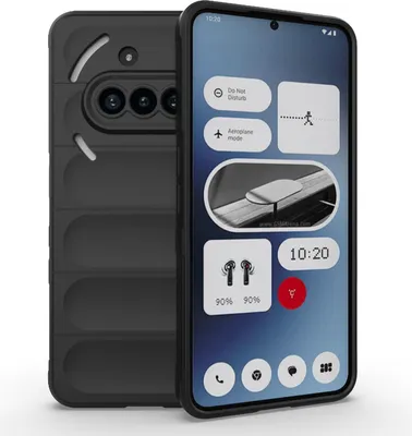 Produktbild von Hülle für Nothing Phone (3a) - Phonesta GripShell Silikon Back Cover - Schwarz