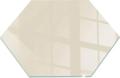 Obrázek produktu pro Skleněná podkladová deska pro H 40 cm - Krbová deska skleněná - Krbová deska skleněná - Ochranné sklo - Ochranná deska proti jiskrám - Skleněná podkladová deska ohnivzdorná - Ochranná deska proti teplu - Ochranné sklo podkladové - Barva béžová