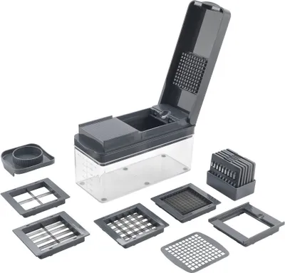 Obrázek produktu pro metaltex 194850000 metaltex 12v1 kráječ ovoce a zeleniny Slice-Cube, šedý