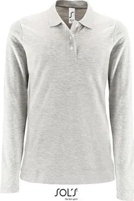 Produktbild von SOLs 02083 | Damen Long-Sleeve Piqué Polo Shirt Perfect - Farbe: Apple Green - Größe: L