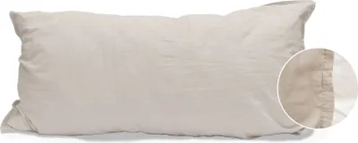 Produktbild von Enrico Coss Bettwäsche Stonewashed Kissenbezug einzeln 40x80 cm leinen