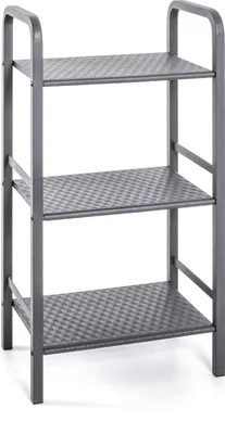 Produktbild von HAKU Regal Badregal grau - Metall, B/H/T: 40x81x28 cm