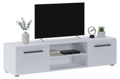 Immagine prodotto di Loazzolo - Mobile Porta tv, 160x40x40h cm Bianco, 2 Ante