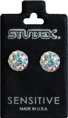 Produktbild von Studex Sensitive Chirurgenstahl Ohrstecker Feuerball Kristall aurora borealis 4,5-8mm Größe - 6 mm