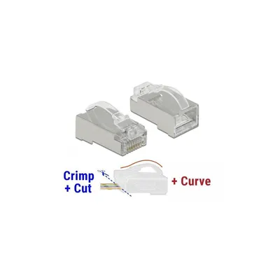 Zdjęcie produktu dla DeLOCK 86474, RJ-45, Przezroczysty, Męska, Prosty, Polikarbonat, Cat6