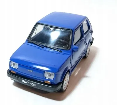 Produktbild von Welly Fiat 126p Modellauto Maßstab 1:43 blau