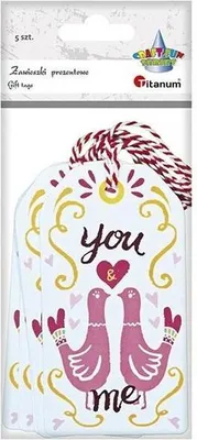 Produktbild von Zawieszki prezentowe gołębie you&me 5szt
