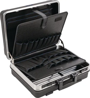 Immagine prodotto di Valigia a guscio L500xP200xH420 mm con tasche portautensili 28,1 l Struttura in plastica ABS e alluminio