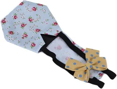 Produktbild von Tierarzneimittel für Vogelgeflügel | Hühner- und Entenluier mit Kleidung und Stricknadel (M Blau Blumenmuster) - Geeignet für Enten und Gänse