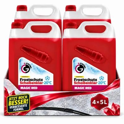 Produktbild von 4x5L G-XTREME Scheibenfrostschutz Magic Red 20L bis -20°C gebrauchsfertig