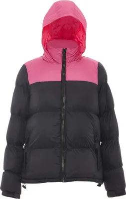 Produktbild von LIBBI damen wattierte steppjacke - schwarz rosa, XXL