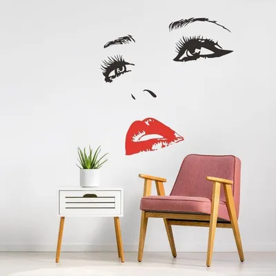 Produktbild von Decords Wandtattoo – elegante Frauensilhouette, 213 x 221 cm