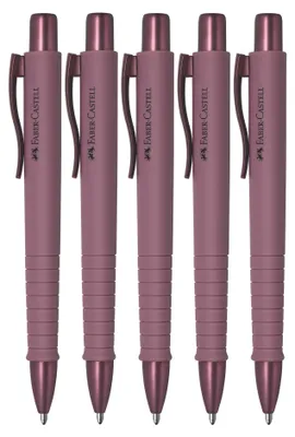 Produktbild von Faber-Castell - Kugelschreiber Poly Ball Urban Bordeaux, 5 Stück