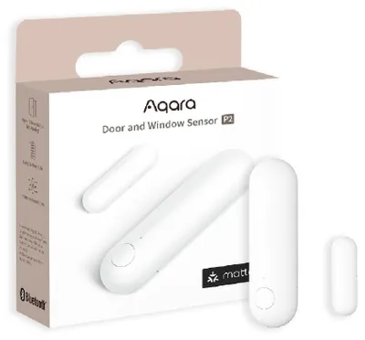 Obrázek produktu pro Aqara DW-S02D, Bezdrátový, Bluetooth, Bílá, 2402 - 2480 MHz, Dveře/okno, Lepicí páska