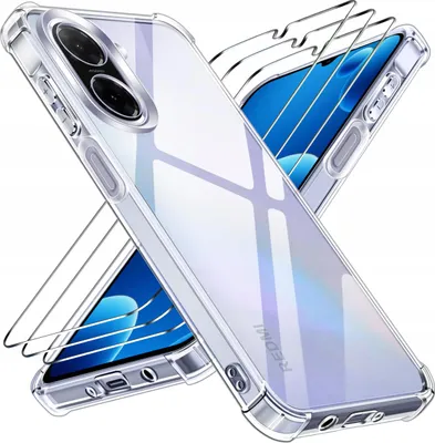 Zdjęcie produktu dla Etui PANCERNE Wzmacniane do Xiaomi Redmi A5 ANTI-SHOCK CLEAR CASE +3x SZKŁO