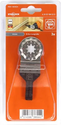 Produktbild von FEIN Long-Life E-Cut Starlock Sägeblatt 3 Stk. 30 x 10 mm ( 63502184220 ) BI-Metall