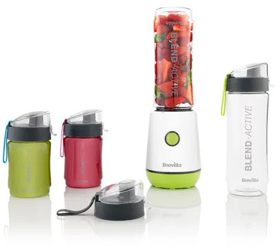Produktbild von Breville BLENDACTIVE FAMILY PACK, Sport-Mixer, 0,6 l, Pulsfunktion, Eis-Crusher, 1 m, 350 W