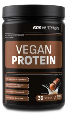 Produktbild von SRS Vegan Protein- 900g-Schoko-Nuss