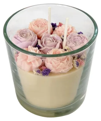 Zdjęcie produktu dla Scent Loop Świeca sojowa w szkle Peonie i Róże Paris 290g