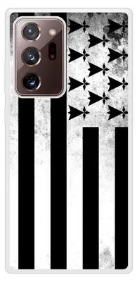 Image de 1001Coques - Coque renforcée compatible avec Samsung Galaxy Note 20 Ultra - Design drapeau bretagne - TPU + dos métal sublimé antichoc
