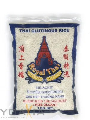 Produktbild von [ 1 kg ] ROYAL THAI Klebreis / Klebe Reis / Klebereis / Glutinous Rice THAILAND