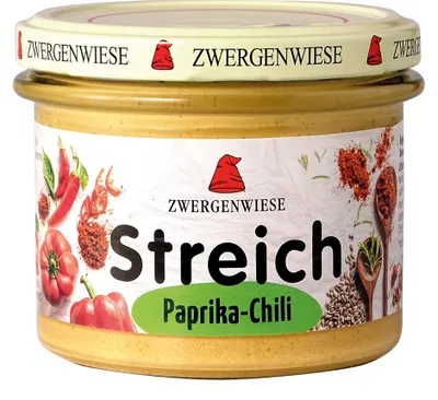 PASTA SŁONECZNIKOWA Z PAPRYKĄ BEZGLUTENOWA BIO 180 g - ZWERGENWIESE