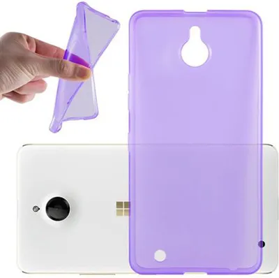 Produktbild von Cadorabo Hülle für Nokia Lumia 850 Schutz Hülle in Lila Schutzhülle TPU Silikon Cover Etui Case