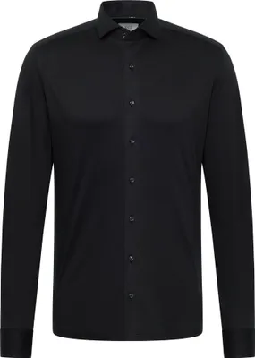 Produktbild von Eterna Herren Jersey Shirt Jersey Langarm (2159 YS82), Größe:38, Farbe:Schwarz (03)