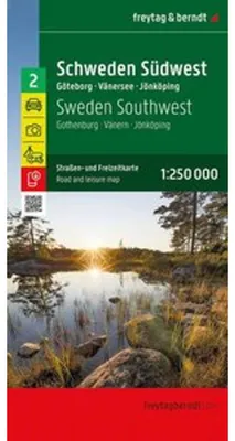 Produktbild von freytag & berndt Straßenkarte Schweden Südwest 1:250.000
