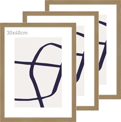 Produktbild von accent by nielsen Holz Bilderrahmen Velino, Eiche, 30 x 40 cm (3er Set)