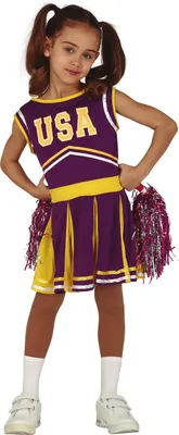 Zdjęcie produktu dla Kostium cheerleaderki dla dziewczynek, rozmiar: 140/146