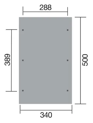 Produktbild von WEKA Satteldachcarport 611 aus Holz Carport Unterstand Überdachung Satteldach