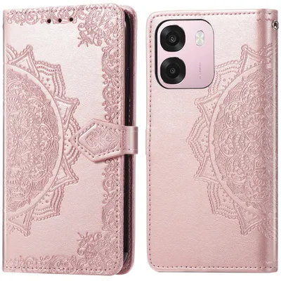 Imagen del producto de Funda libro Mandala para Oppo A6 (5G) - Oro rosa