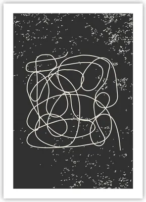 Produktbild von Poster - Poster ohne Rahmen - Modern Linie Schwarz - 50x70 cm - Wand Bild - Wanddeko - Wandbilder - Kunstposter - Wandposter - Bilder - Kunstdruck - Wanddekoration - Wandbild - P2XPA50x70-4649