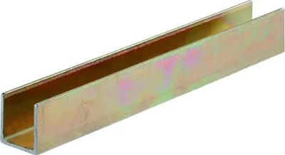 Produktbild von Schiebetor-U-Schiene, 6000mm, 240, mit Senklöcher, Stahl