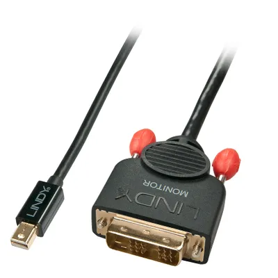 Produktbild von LINDY Mini-DisplayPort an DVI-D Kabel schwarz 2m