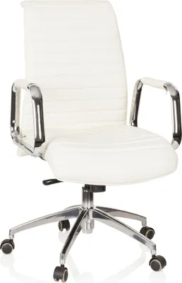 Produktbild von hjh OFFICE Profi Chefsessel ASPERA 10 Ergonomischer Bürostuhl mit Armlehnen Leder Drehstuhl für Büro, Zuhause
