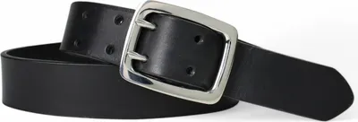Produktbild von FRONHOFER stabiler Ledergürtel, 4 cm, Geschirrleder, Edelstahl Doppeldornschnalle