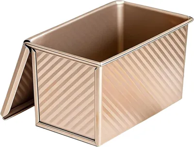Produktbild von Toastform aus Kohlenstoffstahl mit Deckel – Kastenform für gleichmäßiges Backen