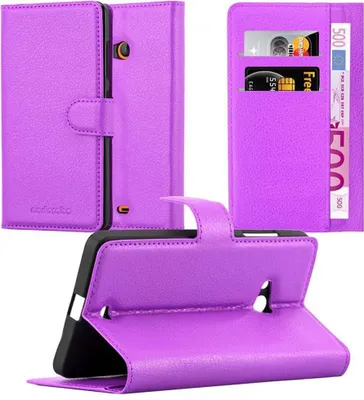 Image de Cadorabo Housse pour Nokia Lumia 540 Housse de protection en violet Housse pour téléphone portable Etui Case Cover Fermeture magnétique