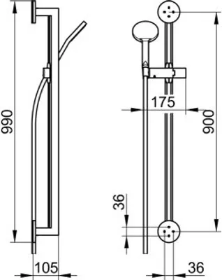 Produktbild von KEUCO 59087010001 Brause-Set Edition 90 59087,