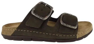 Produktbild von Rohde Velour olive Pantolette Grün