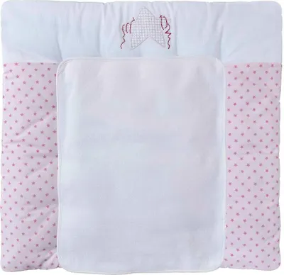 Produktbild von Baby-Delux Wickelauflage  70x75 inkl. abnehmbarer Frotteeauflage Twinkle Star Rosa